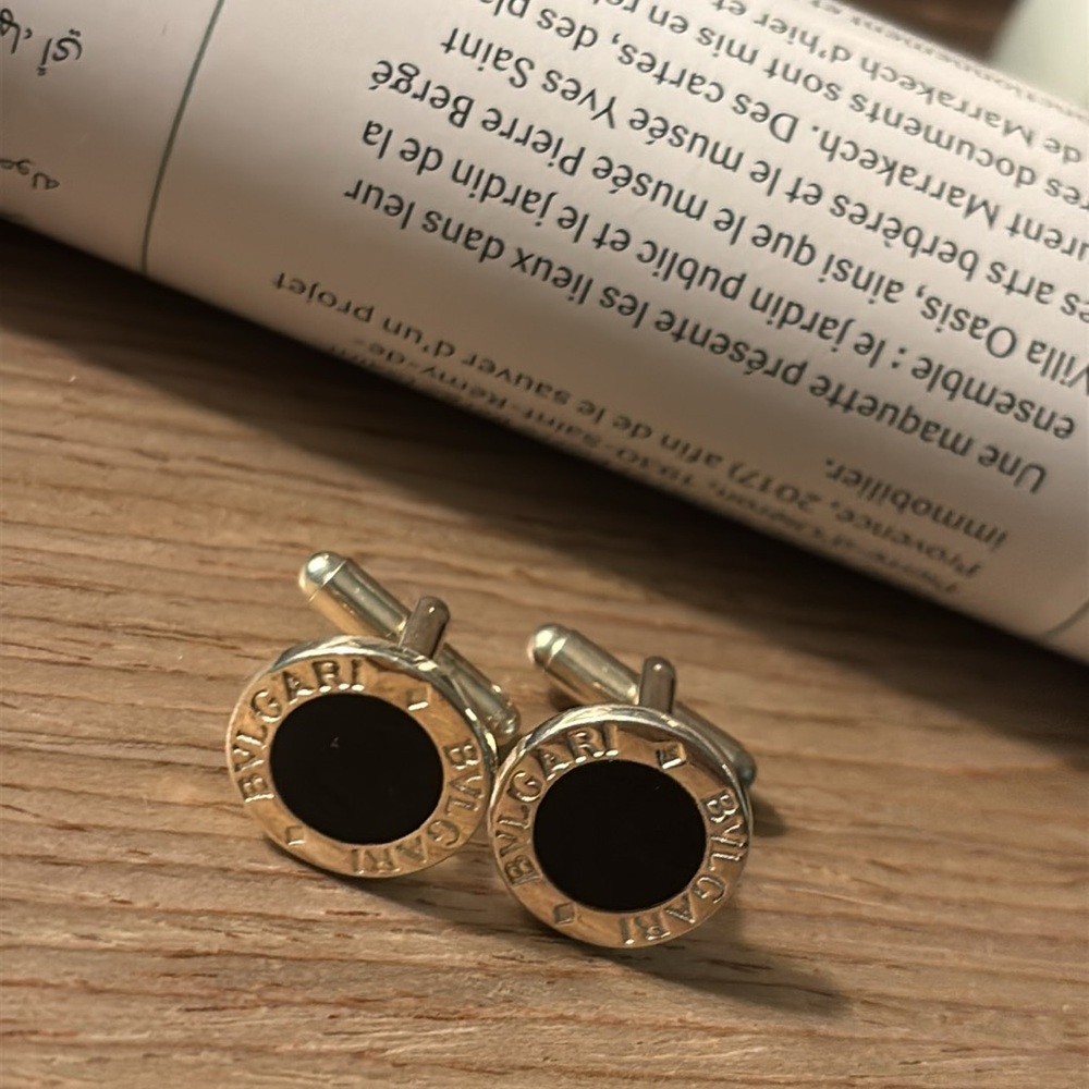 🇮🇹Bvlgari Silver Cufflinks